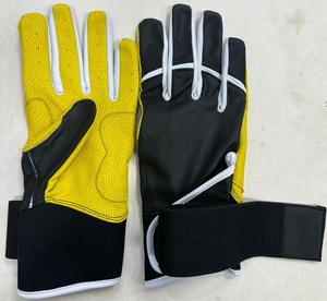 Gants de frappe de baseball à manchette longue en cuir pour adultes et jeunes personnalisables durables et confortables - Product Image 1