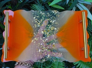 Resin <b>Decorative</b> Tray in Multiple Colors Rectangle Home <b>Decor</b> Resin Tray High Quality - Product Image 5