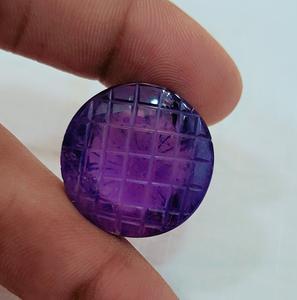 Amatista única que talla la fabricación de piedras preciosas sueltas para joyería forma redonda de alta calidad - Product Image 3