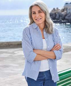 Soie Orange Gris Printemps Été Chemise À Manches Longues Pour Femmes Élégant Mode Lady Top Vêtements - Product Image 3