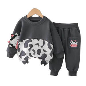Conjunto Deportivo Infantil Transpirable de Invierno, Última Moda, Venta al por Mayor, Trajes Deportivos de Poliéster y Algodón, Sudadera para Niños - Product Image 3