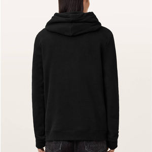 Sweat à capuche zippé en polaire surdimensionné pour homme, sweat-shirt en coton, streetwear lourd, broderie, manches longues, haut décontracté - Product Image 3