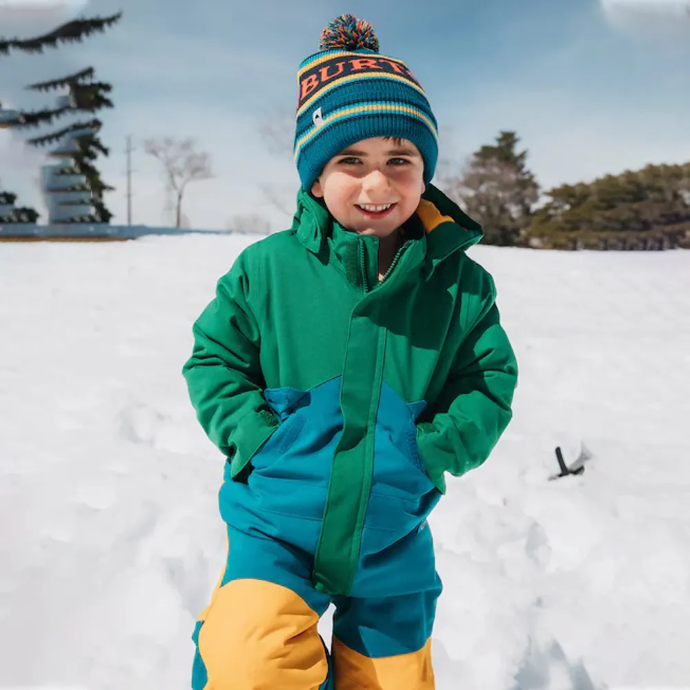 Детский зимний комбинезон с меховым капюшоном