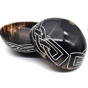 Cuenco redondo de cuerno de buey de vaca de búfalo de alta calidad, cuenco de fruta de ágata Natural, decoración del hogar, técnica pulida, todos los tamaños disponibles - Product Image 3