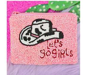 Multiple Cash Money Coin Purse Bead Bag Clutch Beaded Embellished Gift - Product Image 2
