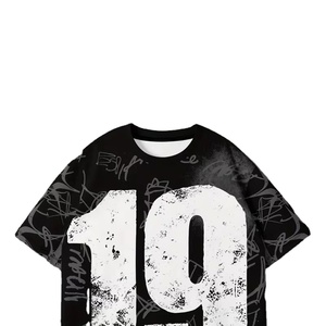 Camiseta de algodón 100% personalizada al por mayor con pedrería, estampado DTG, logo, estilo vintage, lavado a la piedra y efecto desgastado para hombre - Product Image 2