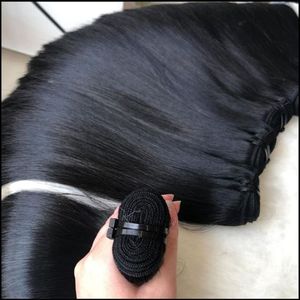 Trame de cheveux de haute qualité, Super Double trame droite, noire naturelle 100%, tissage de cheveux vietnamien, vendeur de cheveux humains - Product Image 5