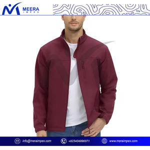 High Quality <b>Men's</b> <b>Lightweight</b> Softshell <b>Jacket</b> Customized OEM Outdoor <b>Waterproof</b> Windbreaker Front Logo for Winter High Street - Product Image 3