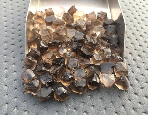 50 pièces belles pierres précieuses en cristal de quartz fumé brun lâche 8-10 MM collection de taille brute naturelle à partir de 50 pierres précieuses en vrac - Product Image 4