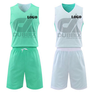 Conjunto de Uniforme de Baloncesto Personalizable para Jóvenes, Rojo, Azul Marino, Doble Malla Transpirable, Mangas Cortas, 3D, para Deportes de Verano e Invierno - Product Image 4