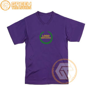 T-shirt brodé en jersey oméga personnalisé fraternité grec de haute qualité Psi hommes respirant vente en gros t-shirts sororité - Product Image 3