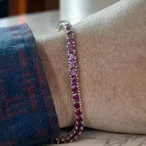 Moissanite Diamant Bijoux Bracelet 14k Or Véritable Bracelet Tennis Bracelet Pour Femmes Bijoux De Mode - Product Image 2