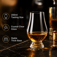 Snifterglas Brandewijn Glas 200ml Kristallen Whiskyglas met Elegante Vorm voor Bar Hotel Restaurant OEM Custom Groothandel