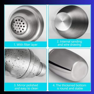 Coctelera moderna ecológica de acero inoxidable, ligera, reutilizable, antioxidante, apta para lavavajillas, precio al por mayor, suministro de barra - Product Image 3