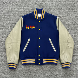 Chaqueta Varsity Larga de Lona para Hombre, Talla Grande, Personalizada OEM, Bordado Frontal, Estilo Urbano, Impermeable, Transpirable, para Invierno - Product Image 6