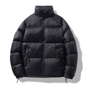 Manteau d'hiver en duvet matelassé pour hommes personnalisé OEM Veste 2 tons à col montant avec fonction imperméable Style décontracté Fermeture à glissière - Product Image 4