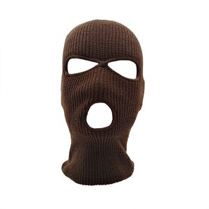 High Quality Custom Embroidered Logo Warm Face Cover <b>Ski</b> Mask Winter 3 Hole Balaclava for Skiing DDP Shipping - Product Image 6