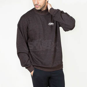 Sudaderas de manga larga básicas para hombre, Sudaderas con cuello simulado, tamaño personalizado, sudaderas básicas para hombre, Sudaderas con cuello simulado, sudaderas básicas de algodón para hombre - Product Image 1