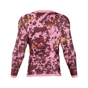 Fabricants OEM Logo personnalisé UPF 50 Impression numérique Polyester/Spandex Ultra-Wicking MMA BJJ Surf Long Sleeve Rash Guard Quality - Product Image 2