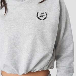 Sweat-shirt à capuche à manches longues pour femmes Vêtements de sport personnalisés Yoga Fitness Crop Top Hoodie pour femmes - Product Image 4