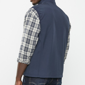 Blouson matelassé unisexe confortable et décontracté sans manches à col montant pour hommes – Services OEM personnalisés, coupe ample - Product Image 2