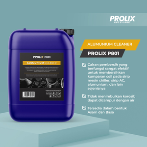 Prolix Aluminum Cleaner es un producto líquido para limpiar aluminio que limpia las serpentinas del cuerpo de sistemas de refrigeración y aire acondicionado. - Product Image 2