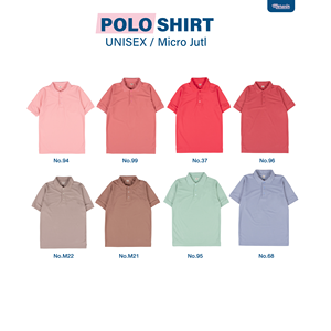 เสื้อยืดโปโลโทนสีพาสเทล2024ผ้าฝ้ายโพลี - Product Image 4