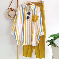 Ensemble 2 pièces élégant pour femme : chemise tricotée à manches courtes boutonnée et short moulant brodé – Collection été décontractée