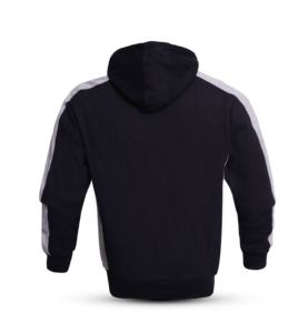 Streetwear Hip Hop Chenille Patches brossé Coton polaire Full zip Hoodie Automne Broderie Hoodies Pour Adultes Hommes - Product Image 3