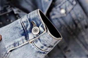 Veste matelassée en toile denim imprimée brute pour femme, avec extérieur en cuir véritable, respirante, séchage rapide, design personnalisable pour - Product Image 2