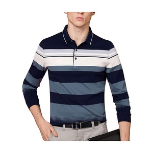 Polo de algodón de LICRA para hombre, camiseta de manga larga con diseño de logotipo personalizado, de la mejor calidad - Product Image 1