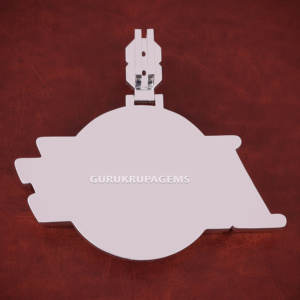 Pendentif personnalisé de forme ronde en forme de diamant cultivé en laboratoire Style Hip Hop 925 argent Logo nom pendentif à breloque bijoux - Product Image 5