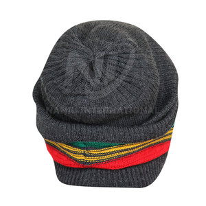 2025 nuevo diseño Jacquard invierno Beanie sombreros bordados a mano con tela de alta calidad al por mayor precio barato hecho en Pakistán - Product Image 3