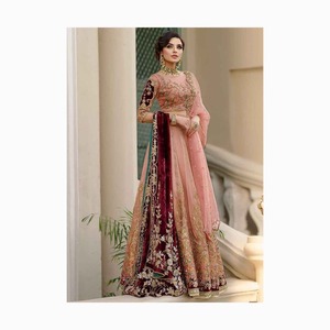 Vestidos de Novia Étnicos Indios y Pakistaníes de Cuero Genuino de Alta Calidad, Lehenga Choli para Mujer, Opciones Personalizadas, Oferta 2024 - Product Image 3