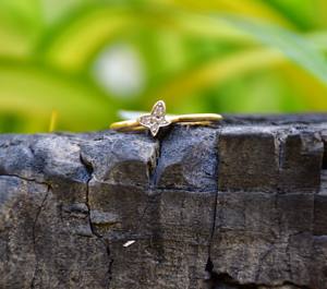 Auténtico anillo de diamante de oro macizo de 14K y 18K, joyería de diamante Real Natural, diseño impresionante - Product Image 6