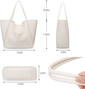 Style-Forward Sac à main fourre-tout en cuir avec logo personnalisé pour femme Excellent choix quotidien de notre collection - Product Image 4