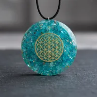 Pendentif Orgone en Agate Pierre Naturelle Feng Shui Fait Main, Collier Énergétique de Guérison en Cristal – Fournisseur et Fabricant en Gros