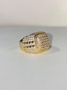 Anillo de lujo de moda para hombre Estilo hip hop Ice Out VVS Diamante completo natural 10K 14K 18K Oro redondeado para bodas - Product Image 4