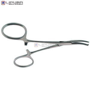 Hemostatic Forceps 4 Inch Surgical Grade German <b>Stainless</b> <b>Steel</b> Locking Finger <b>Ring</b> Handle Medic Instruments - Product Image 3