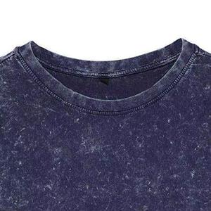 T-shirt Oversize Délavé à l'Acide 100% Coton Vintage, Col Rond, Manches Courtes, Streetwear Uni pour Homme - Product Image 6