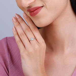 Bague en argent avec diamant Lovely Moments - Product Image 3