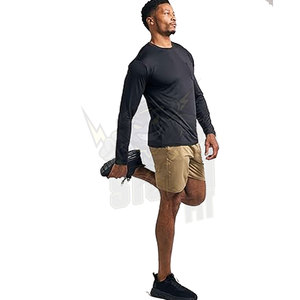 High Quality Wholesale Men's Long Sleeve Sports Shirts Active Tops for Jogging Sun UV Protection Wholesale Sublimation Tops - Product Image 6