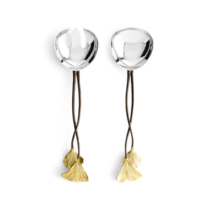 Ensemble de fourchette et cuillère en acier inoxydable avec manche en argent tissé Paire de couverts modernes et élégants - Product Image 5