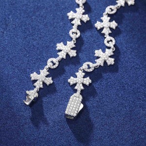 Chaîne à maillons croisés de 12 mm en or massif 10 carats sertie de diamants de laboratoire VVS, chaîne cubaine Miami Hip Hop pour hommes, or sur mesure - Product Image 5