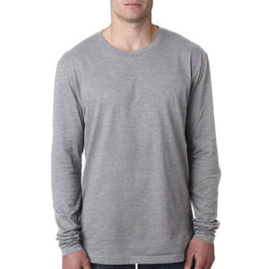 Camisetas unisex de manga larga de color blanco 100% algodón hilado en anillo peinado Jersey fino manga larga Camiseta de siguiente nivel - Product Image 4