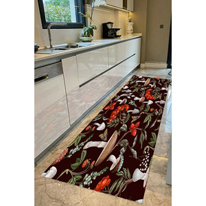 Alfombra de Lana Tradicional Colorida con Diseño de Patchwork, Ecológica, Antideslizante, Lavable a Máquina, Pelo Medio, Base de Látex, Lavado a Mano - Product Image 3