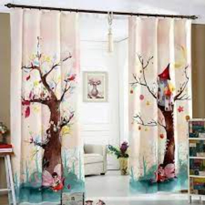 High Quality KVR Hot Design House <b>Curtain</b> Soft Touch Digital Printed Blackout <b>Curtains</b> for Bedroom Wholesale - Product Image 3