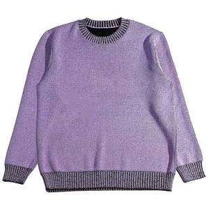 Pulls en mohair tricotés d'hiver unisexes personnalisés à col rond, impression de logo en relief, qualité supérieure, respirant, streetwear - Product Image 1