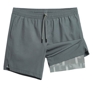 Short de sport pour homme avec logo personnalisé Short de sport écologique et uni pour la plage Pantalon en maille d'été Short de bain de plage décontracté - Product Image 1