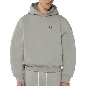 Fabricant 100% coton imprimé sur mesure Blanks Sweat à capuche pour hommes Sweat à capuche court et épais pour hommes Oversize - Product Image 6